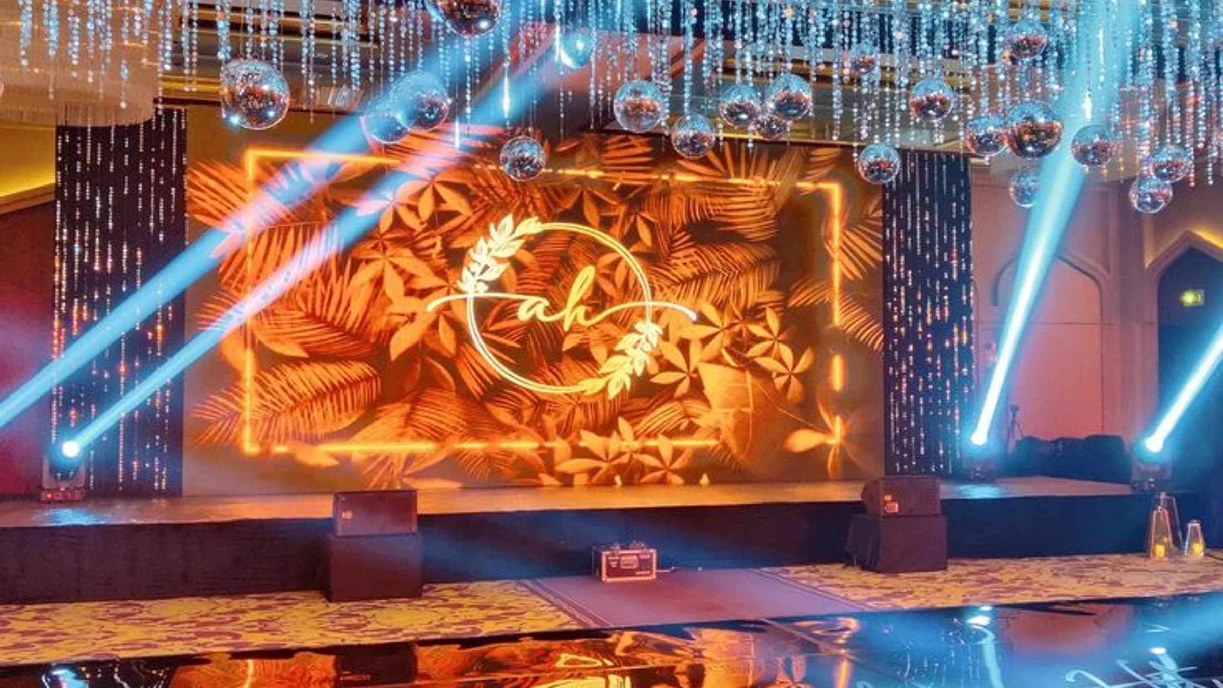 BLASK LED video wall installation at a corporate event in Miami